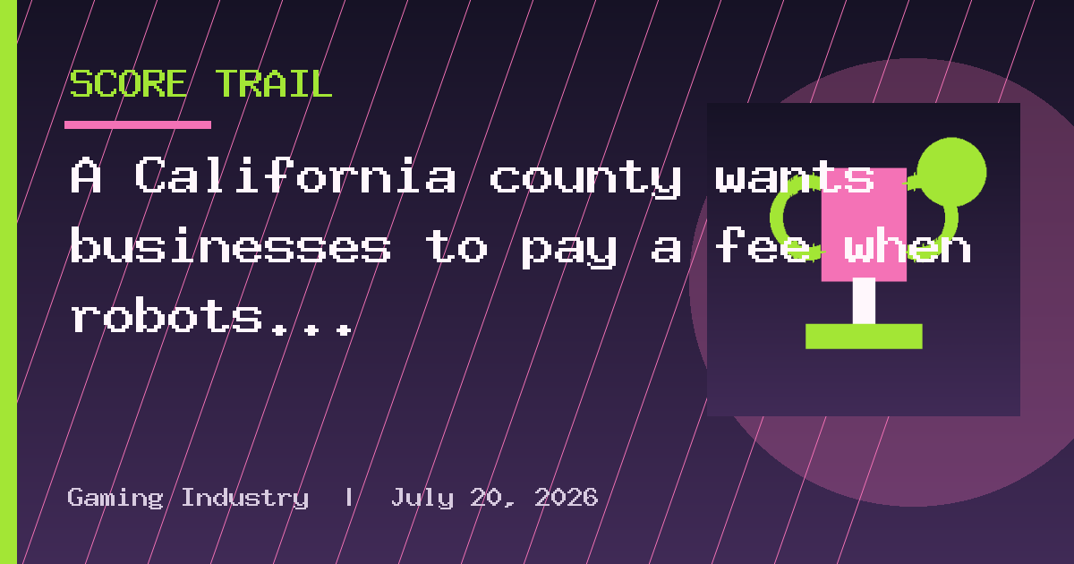A California county wants businesses to pay a fee when robots take someone's job