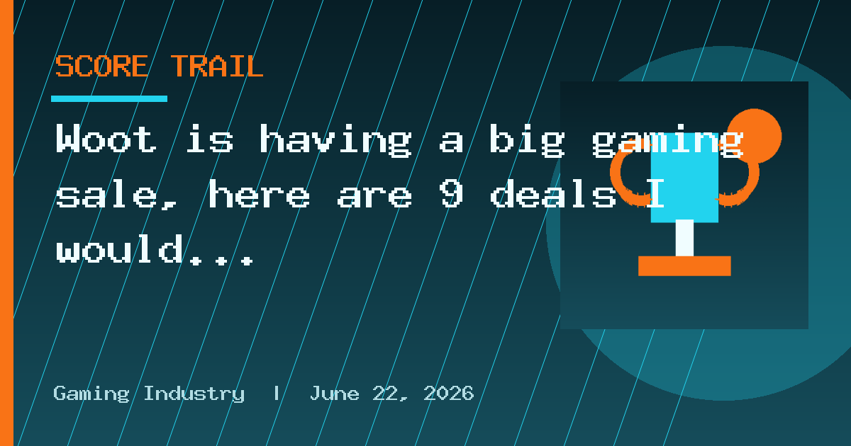 Woot is having a big gaming sale, here are 9 deals I would grab